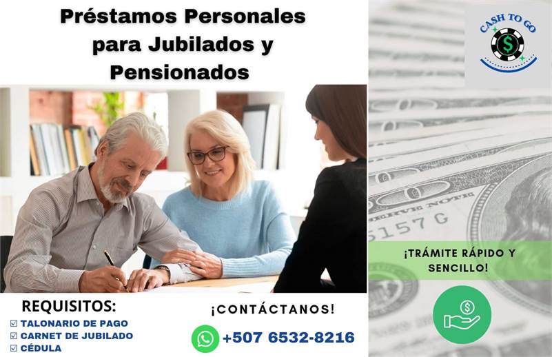 Préstamos para Jubilados y Pensionados Trámites rápidos