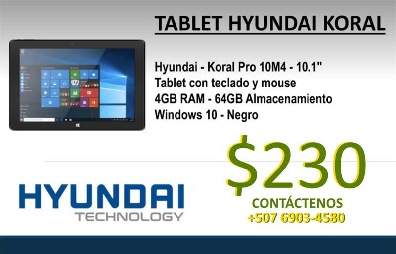 PROMO: Tablet HYUNDAI con Windows 10s