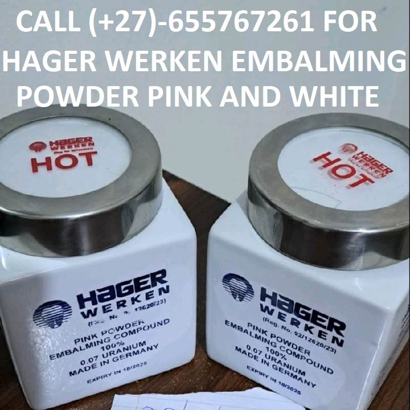 Cape town 027655767261 Supplier For Original Hager Werken Embalming Compound Powder Pink & White