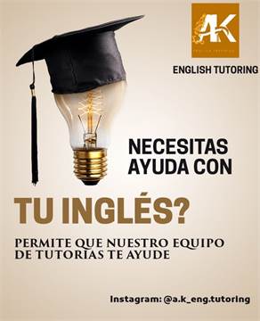 --- TUTORIAS DE INGLES EN LINEA ---