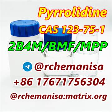 Tele@rchemanisa Pyrrolidine CAS 123-75-1 BMF/BK4/4-MPF Russia/Europe/Kazakhstan Hot Selling