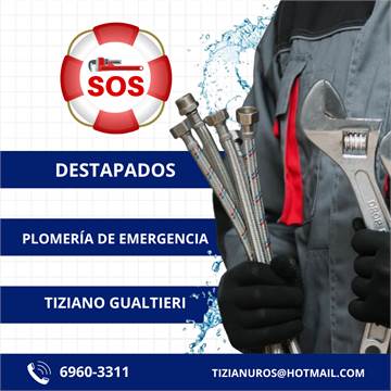 EXCELENTES SERVICIOS DE PLOMERÍA, FONTANERÍA Y DESTAPE