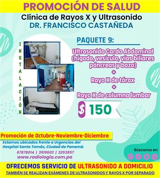 PROMOCIÓN DE PAQUETES DE EXÁMENES DE ULTRASONIDOS Y RAYOS X