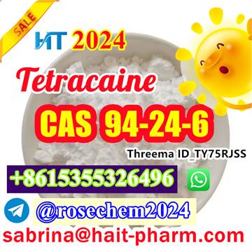 Tetracaine Cas 94-24-6 topical local anesthetic +8615355326496