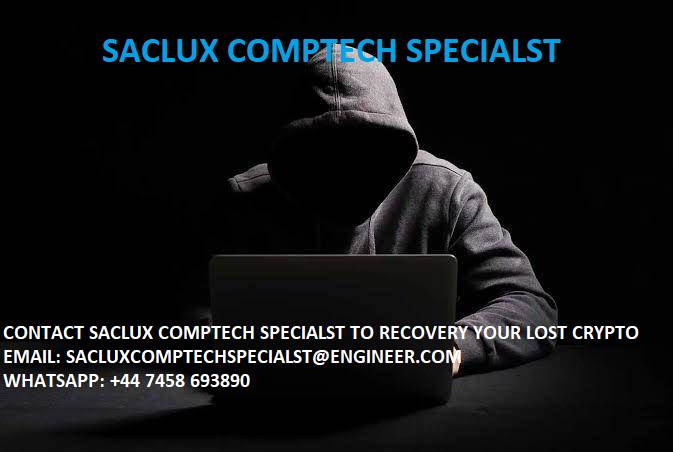 With the help of Saclux Comptech Specialst, you can get your lost crypto recover 