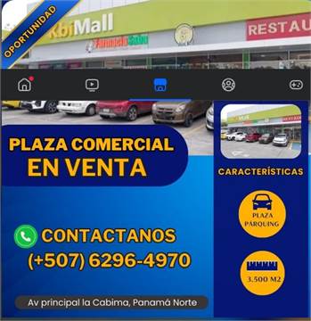 Se Vende Plaza Comercial