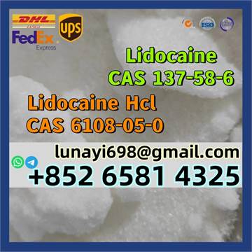 100% Arrive/ Safe Customs lidocaine CAS 137-58-6/Lidocaine Hcl CAS 6108-05-0