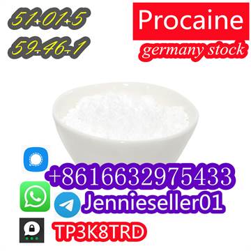 Procaine base cas 59-46-1 Procaine hcl cas 51-05-8 china factory direct sale.